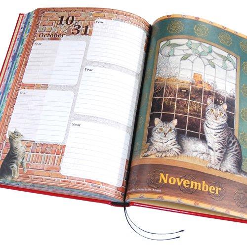 Dear Cars 5-Year Diary, Ivory Cats, No Name Engraving [Continuous Diary] 1360-G02-010