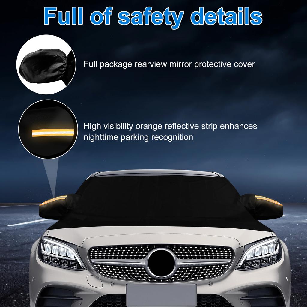 Auto Schnee-Sonnenschutz Abdeckung Isoliert Frostschutz Winter Dick Auto Frontscheibe Winddicht Schutzabdeckung