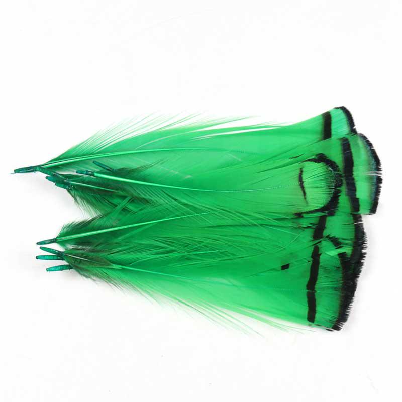 10pcs Lady Amherst Feather Tippet Nymph Wet Streamer Wing Tag Tail Fly Tying Material Salmon Steelhead Fishing Fly Tying