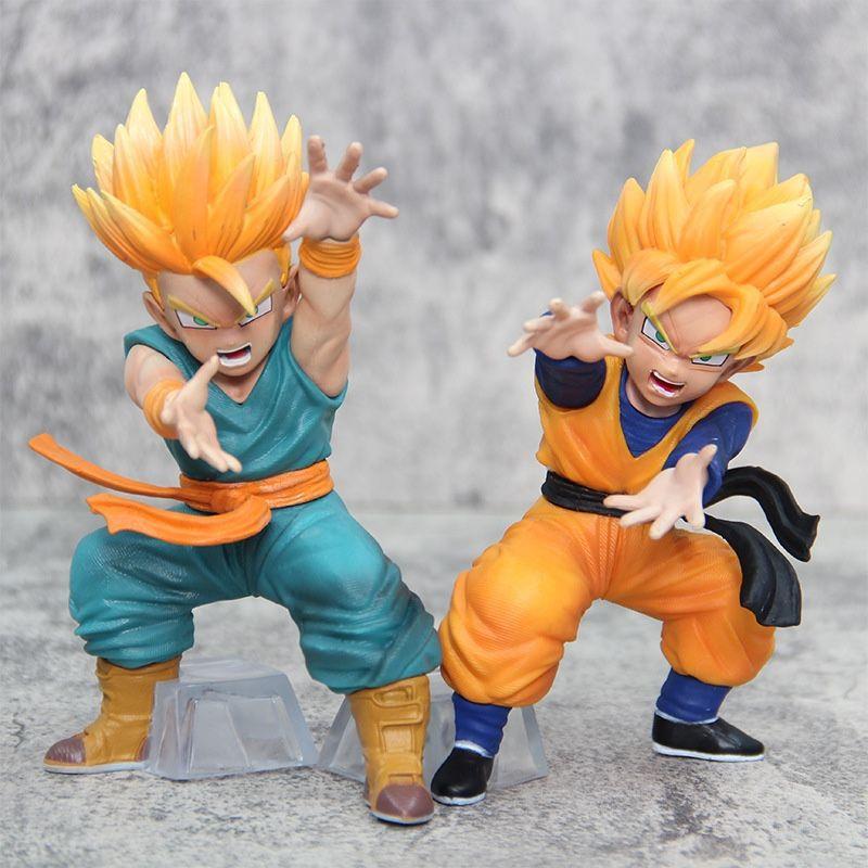15cm Dragon Ball Figure Son Gohan Trunks Action Figures Anime Collection Pvc Statue Model Ornaments Collection Doll Toys Gifts