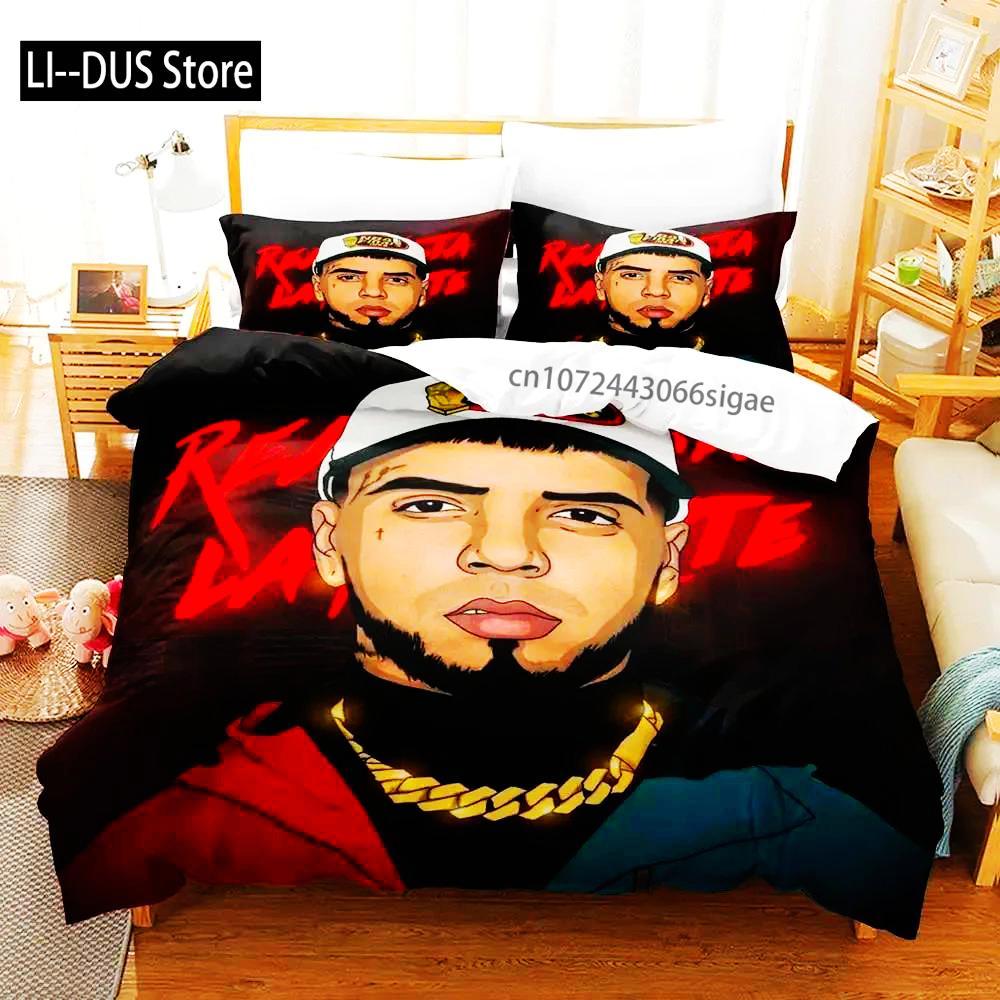 Anuel Aa Real Hasta La Boys Bedroom Duvet Cover Set Single Double Full Queen King Size 2024 Duvet Cover Bed Set