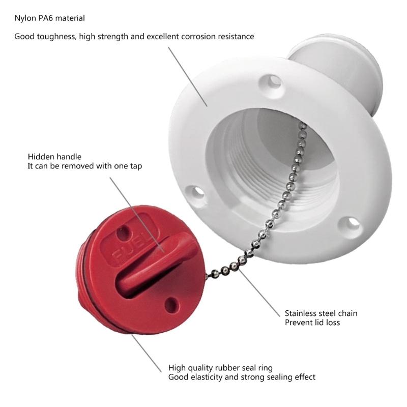 Versatile Water Tanks Cover Water Inlet Cap Plastic for RVs Yachts & Caravans
