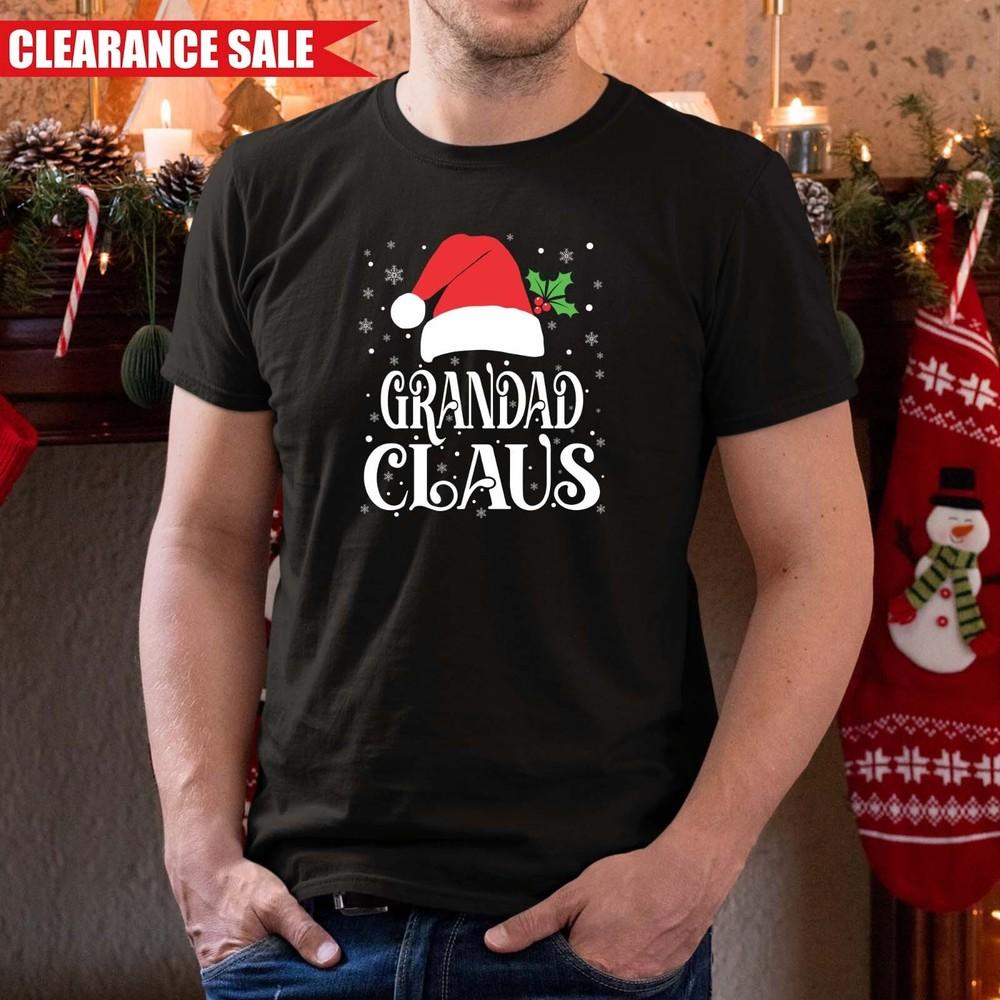 

Funny Elf Santa T Shirt Grandad Claus Printed Family Christmas Birthday Gift Top 4XL