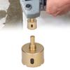   Hole Saw Carbon Steel Tile Holes Opener Drill Bit for Porcelain Glass Triangular Shank