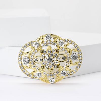 Exquisite und modische Hof-Strass-Brosche, hochwertiges Temperament Damen Schal Anzug Korsage Schmucknadel