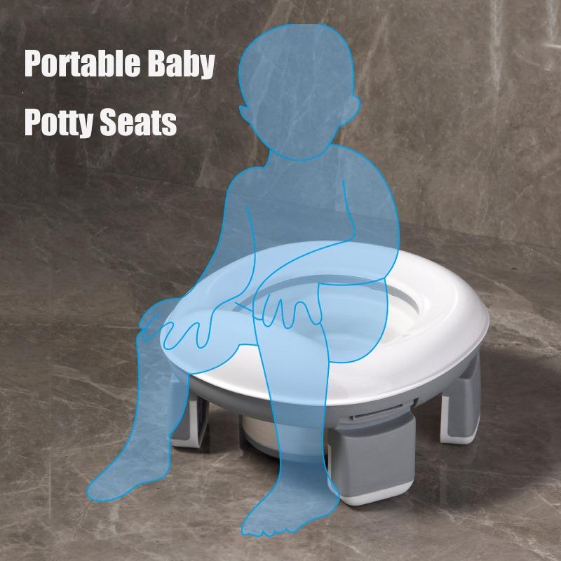 Faltbare Töpfchen-Toilettensitz-Abdeckung Tragbare Trainings-Toilette für Jungen und Mädchen Mit Spritzschutz Baby-Sicherer Trainings-Töpfchen-Stuhl-Bezug