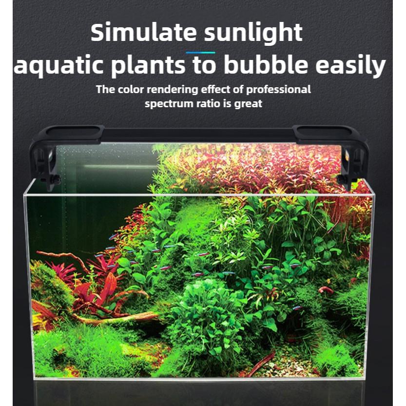 Full Spectrum Professional Highlight Algae Burst Bracket Light App Dimming Timing WRGB Aquatic Lamp Aquarium Fish Tank Light