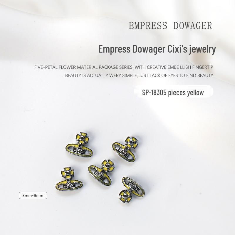 

Набор для нейл-арта «Императрица Довагер» с переливающимися стразами: 5 шт. сверл «Кольца Сатурна» и бусины «Русалка»