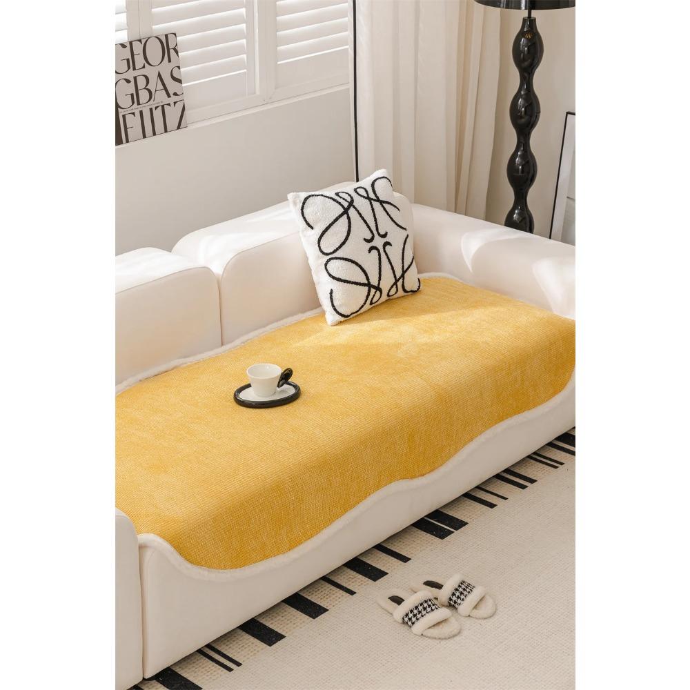 

Винтажный чехол для дивана с узором «гусиные лапки», плюшевый секционный диван, нескользящий чехол для дивана, простая однотонная подушка для сиденья, весна 70x70