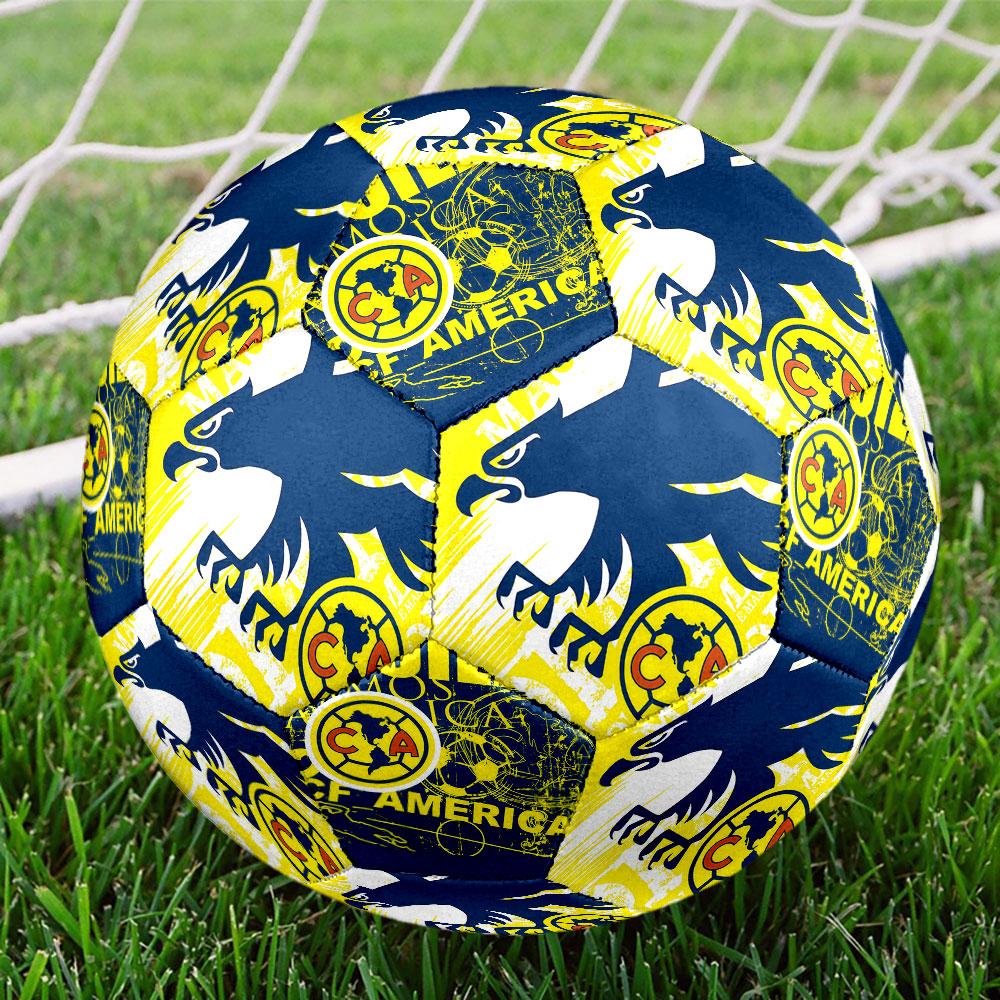 Club América football club Indoor Size 5 Soccer Ball Colorful Machine Stitched PVC Competition Ready Durable High-Bounce