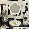 Sunflower Makeup Mirror Portable Cream Dressing Table Hanging Jewelry Mirror Desktop Student Makeup Touch Up Rotatable Mirror