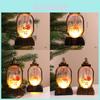 Retro Santa Claus Led Lamp Holiday Tabletop Decor For Christmas Gift And Mantel Display