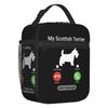 Vintage Scottish Terrier Dog Insulated Lunch Bag for Work School Scottie Pet Lover Leakproof Cooler Thermal Lunch Box Women Kids