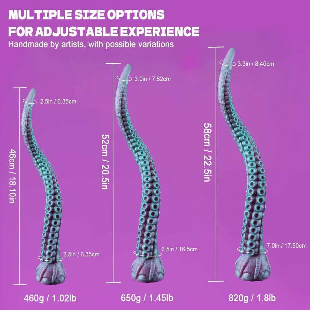 New Ultra-Long Silicone Octopus Tentacle Anal Plug for Unisex Use