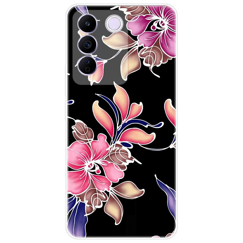 For Vivo V27e V 27e Case Soft Silicone Back Cover Cartoon Phone Case Diversification