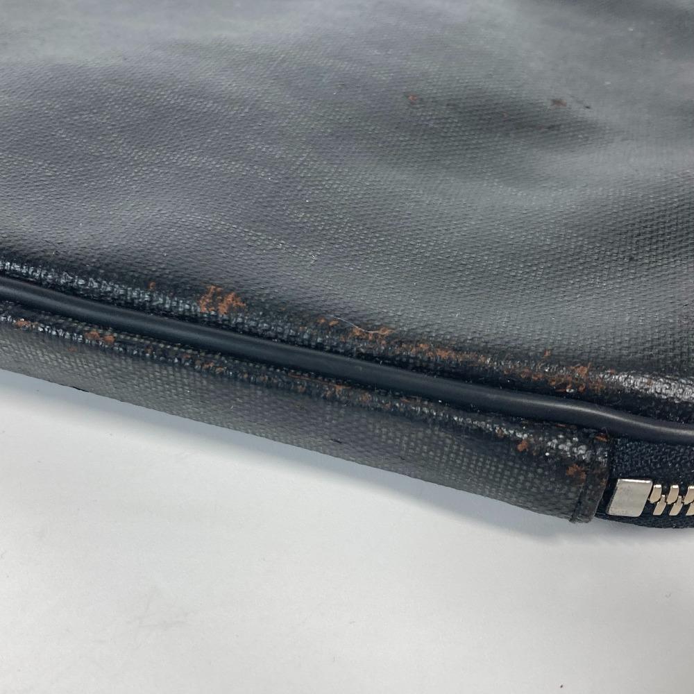 Dior logo Trotter clutch bag bag Pouch PVC Black