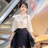 New Chinese-style red woven gold makeup horse dress, Guofeng Ming-made Hanfu women's heavy industry skirt, daily commute