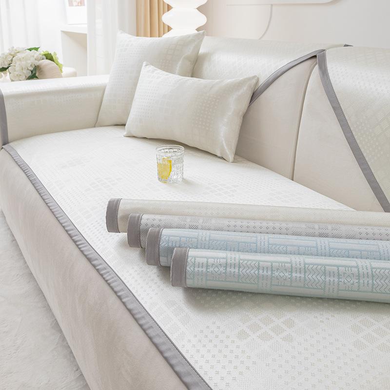 Ice Silk Summer Sofa Cushion Non-Slip Stain-Resistant Sofa Cover Universal Cover High-Grade All Wrapped Simple Cool Sofa Mat