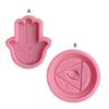 Fatima Hand Buddha's Hand Round Totem Silicone Pendant Mold Epoxy Resin Mold