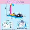 Simulated Infrared Remote Control Fan Model Assembly Set Children Puzzle Toy For Kids Learning And Stem Development