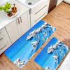 1PC Grashing surf  Pattern Kitchen Rug Non-Slip Door Mat Pop design Bathroom Rug Bath Mat Carpet for Home Sink Laundry Decor