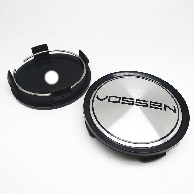 4pcs 75mm 70mm Vossen Wheel Center Hub Caps Hubcaps Car Rims Dust-proof Cover Badge