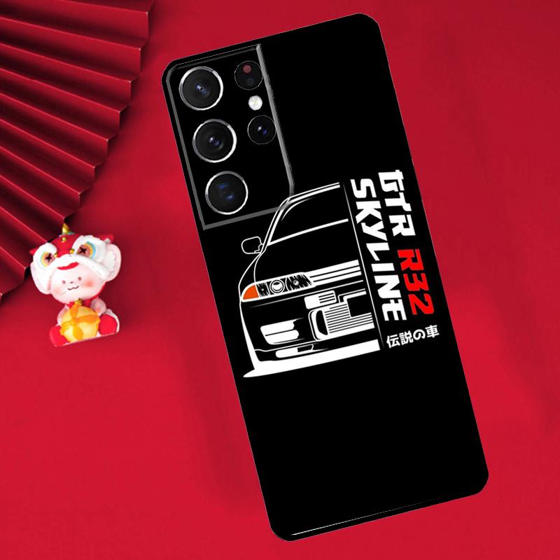Skyline Gtr R32 Funda For Samsung Galaxy S24 S23 S22 Ultra Plus S20 S21 FE S8 S9 S10 Note 10 20 Ultra Case
