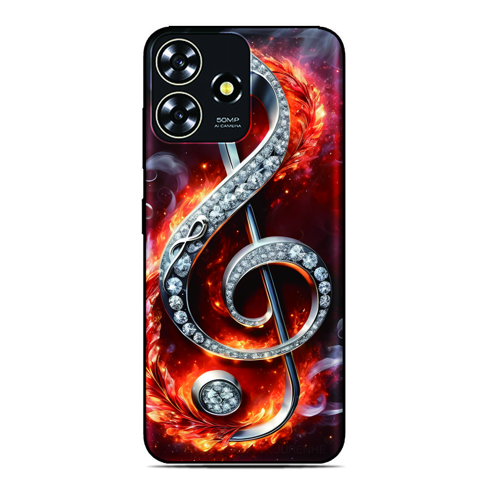 

Flame Musical Back Cover for Samsung Galaxy A57 A37 5G A06 A07 A17 4G F17 S26 Plus Ultra A36 A56 A55 A25 A26 A16 Phone Case For Galaxy A57 5G