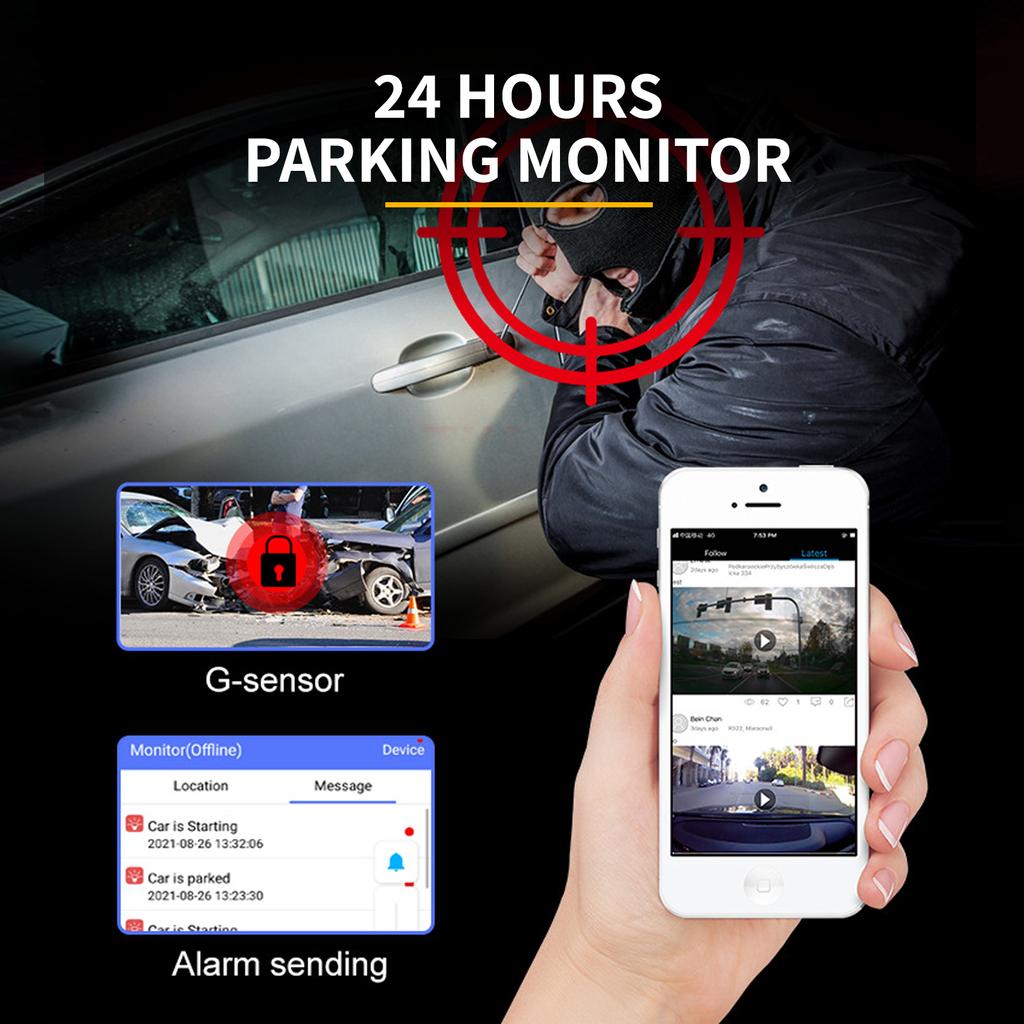 3''Touch ADAS 4G Android  Dash Cam DVR Remote Parking Monitor WIFI GPS Dual lens 2WAY Talk Live Streaming on Car ASSIST APP