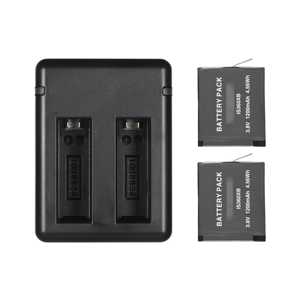 Portable Dual Camera Battery   Kit Set with 2pcs Rechargeable Batteries USB Cable Indicator Light for  One X Cameras