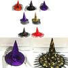 Witch Hat Masquerade Ribbon Wizard Costume Top Pointed Caps Cosplay Props Party