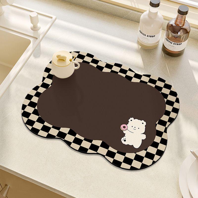 

Wash basin absorbent pad, diatomaceous earth kitchen countertop drainage pad, washbasin sink storage pad 30X40cm11.8X15.7in