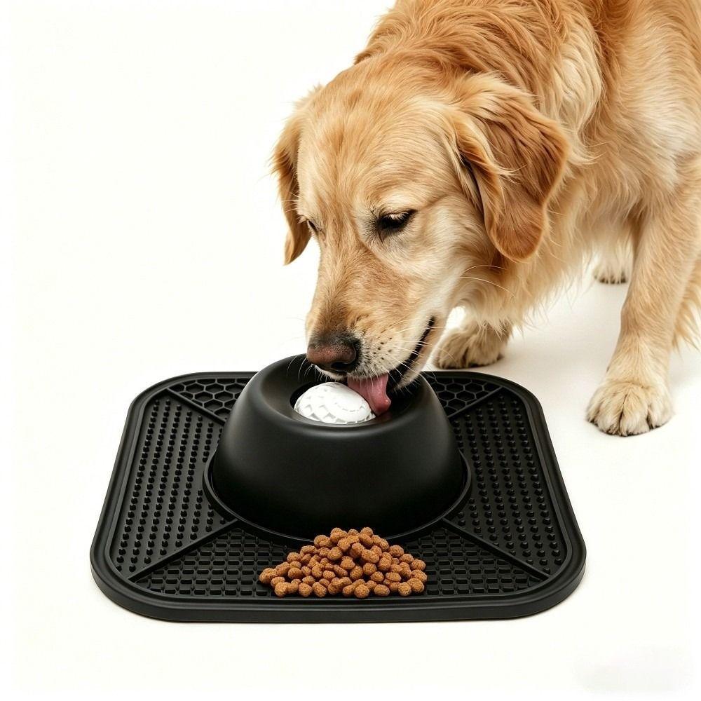 Silicone Pet Lick Bowl Non-Slip Liquid Food Bowl Creative Dog Slow-speed Bowl  For Dogs Cats