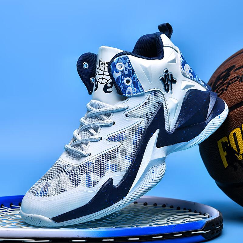 Kobe Basketballschuhe, Herren-High-Top-Sneaker, strapazierfähig, für Kinder mittleren Alters, Sommer-Sneaker aus Mesh, rutschfest, atmungsaktiv, für Jungen und Teenager