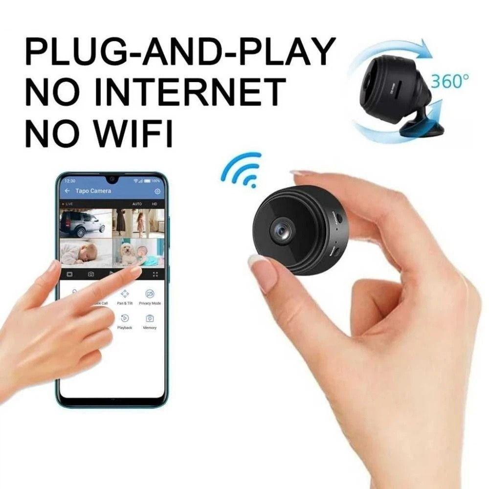 Wireless Design Mini Camera Micro Video Recorder Wireless Camera Two-Way Talk Camera Baby Monitor