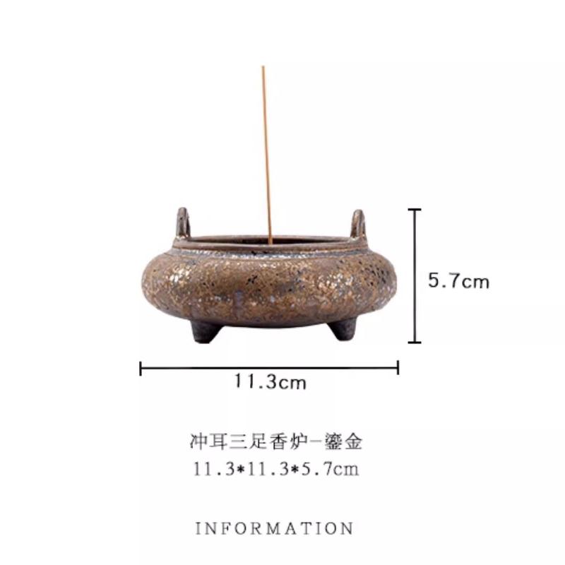 Coarse Ceramic Incense Burner For Agarwood Home Aromatherapy Indoor Zen Meditation Decor Creative Stand Holder Gift Idea