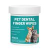 Pet Disposable Cleaning Wipes Dog Teeth Cleaning Finger Wipes Cat Ear and Eye Beauty Wipes Cat Hygiene and Beauty Products 50pcs