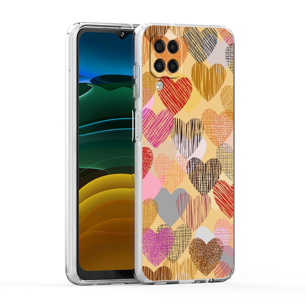 Colorful Love Heart Phone Case For Samsung Galaxy A13 A33 A35 A55 A73 A53 A23 A51 A71 A21S A31 A41 A05s A03S A15 A25 5G Cover