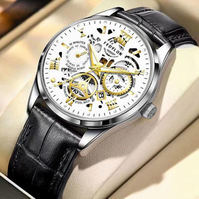 Hollow Latest Fully Automatic Movement Men'S Watch Luminous Waterproof High End Watch Men'S Original CalendarWedding Jewelry