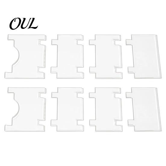 Non Slip Furniture Spacer 2/4 Sets Clear Acrylic Wall Spacer, Adjustable Couch Bed Stopper, Floor Stopper Prevent Risks from Heater, Keep Space