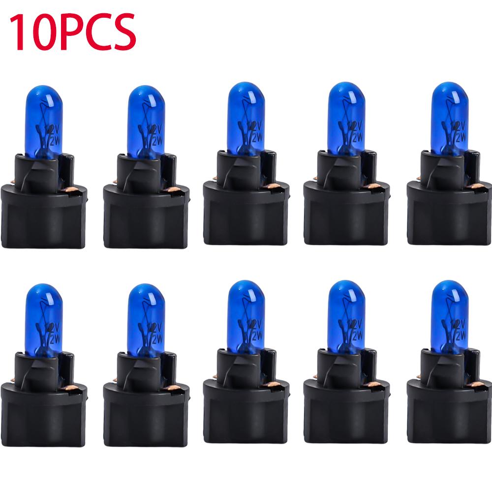 T5 B8.5d LED Autolampen Instrumententafel Glühbirnen Niedriger Stromverbrauch 5050 SMD Automobil Armaturenbrett Schalterlampe 12V Kontrollleuchte 10 Stück