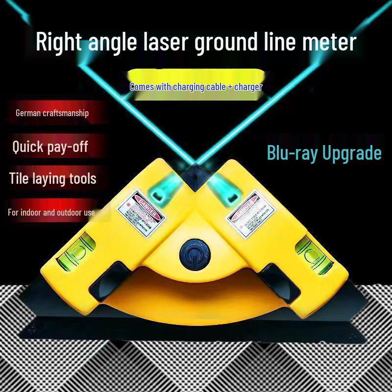 High Precision Dual Beam Laser Right Angle Level for Tile Alignment