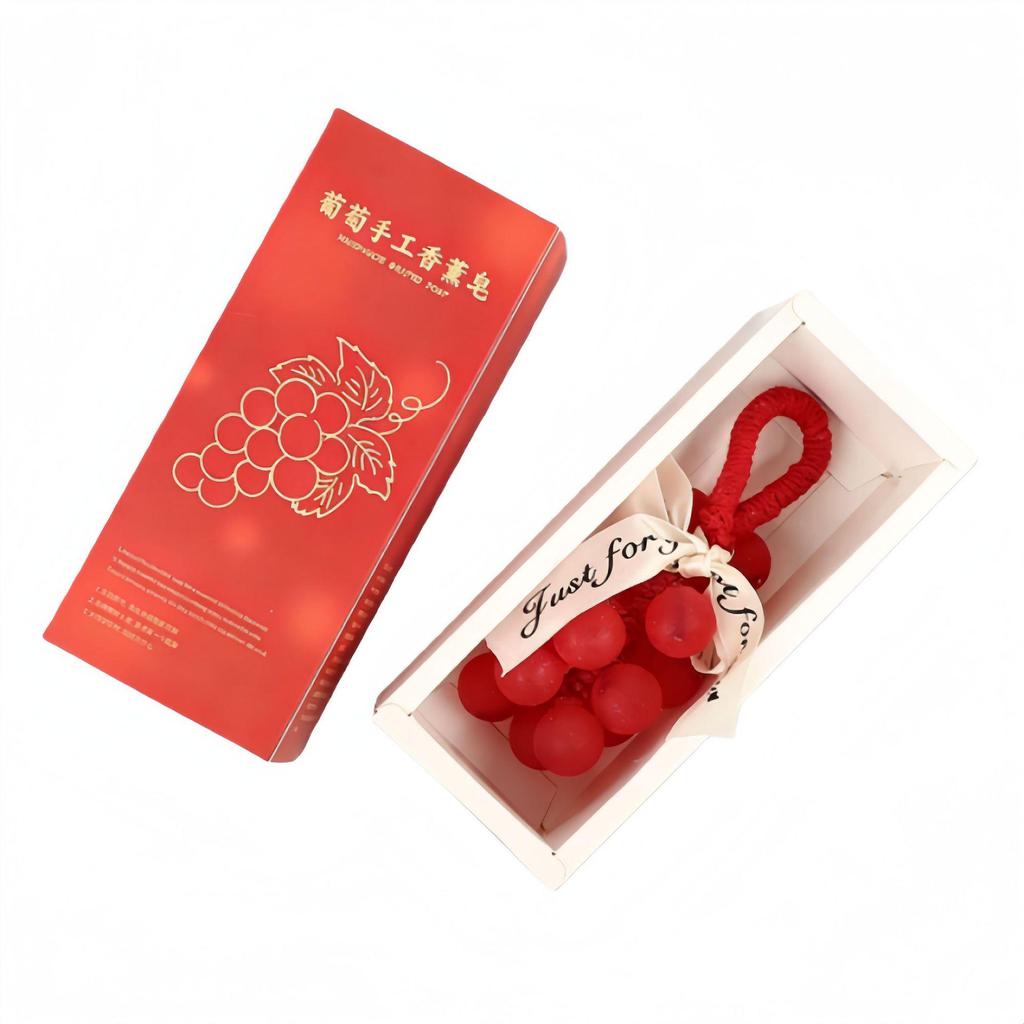 Grape Scent Handmade Soap String - Perfect for Hand and Face Washing, Ideal New Year or Spring Festival Gift, and Annual Meeting Souvenir.