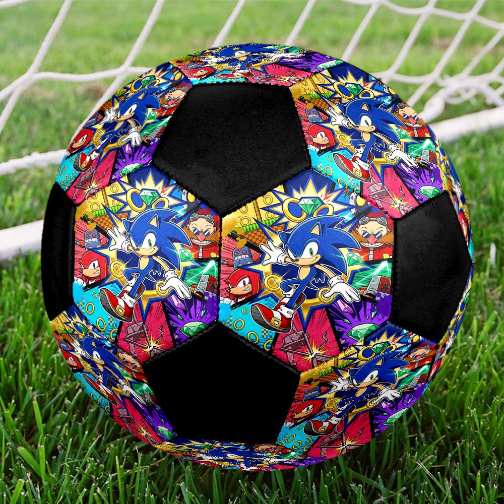 Soccer Ball Colorful Machine Stitched PVC Size 5 Team Training Competition Ready Durable High-Bounce Cool Sports Gift
