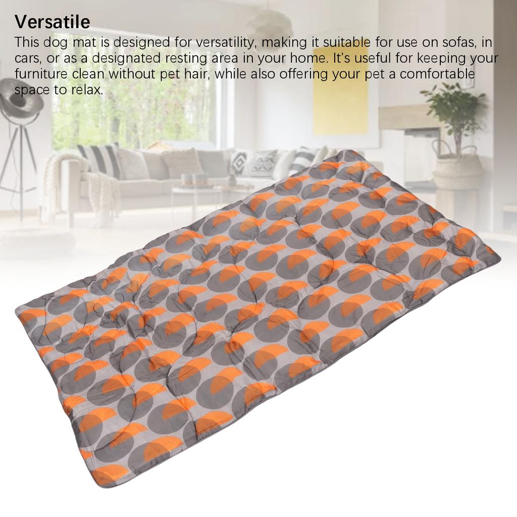 Dog Mat Cute Prints Warm Splash Proof Grime Proof Foldable Dog Bed for Pet Sleeping Outdoor Travel