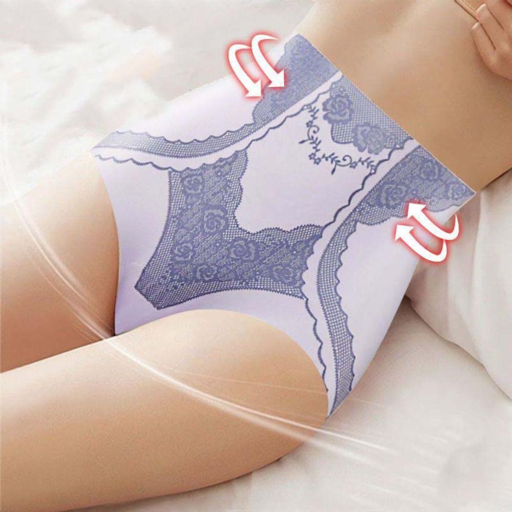 

Бесшовное нижнее белье с контролем живота, трусики из ледяного шелка с эффектом лифтинга ягодиц, утягивающее белье для похудения, женское XL телесный