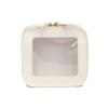Travel Tiny Leather Cute Clear Make Up Pouch Toiletry Organizer Case Mini Makeup Bag Small Cosmetic Bag For Purse