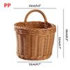 Kitchen Storage Basket with Handle Woven Hanging Baskets for Living Room Fruit Sundries Organizer Home Decor Hand-woven Baskets