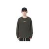 Li Ning Basketball Series Solid Color Logo Round Neck Comfortable Breathable Versatile Casual Sweatshirt Men sweatshirt Graphite-Gray AWDU523-2