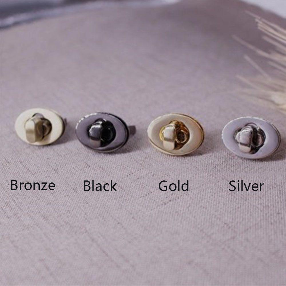 Practical Oval Egg Shape Bag Accessories DIY Turn Lock Hardware Clasp